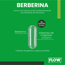 Cargar imagen en el visor de la galería, Berberina 500mg c/u 90 caps - Flow