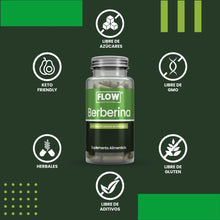 Cargar imagen en el visor de la galería, Berberina 500mg c/u 90 caps - Flow