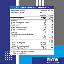 Cargar imagen en el visor de la galería, Cloruro de magnesio cápsulas 100ud - Flow