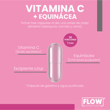 Cargar imagen en el visor de la galería, Equinacea y vitamina C 500 mg 90 caps - Flow