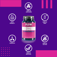 Cargar imagen en el visor de la galería, Zinc 50mg 60 caps - Flow