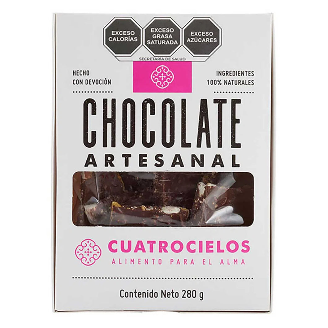 Chocolate artesanal 280g - Cuatro Cielos