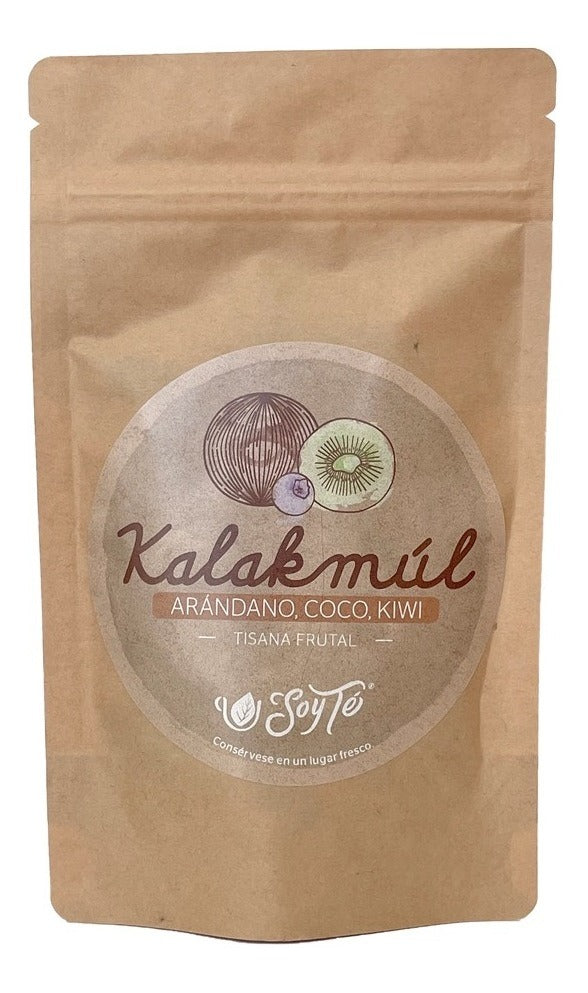 Tisana frutal Kalakmul - Kiwi, arándano y coco 100g - Soy Té
