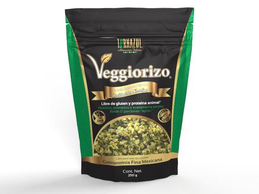 Chorizo vegano verde 250gr - Veggiorizo
